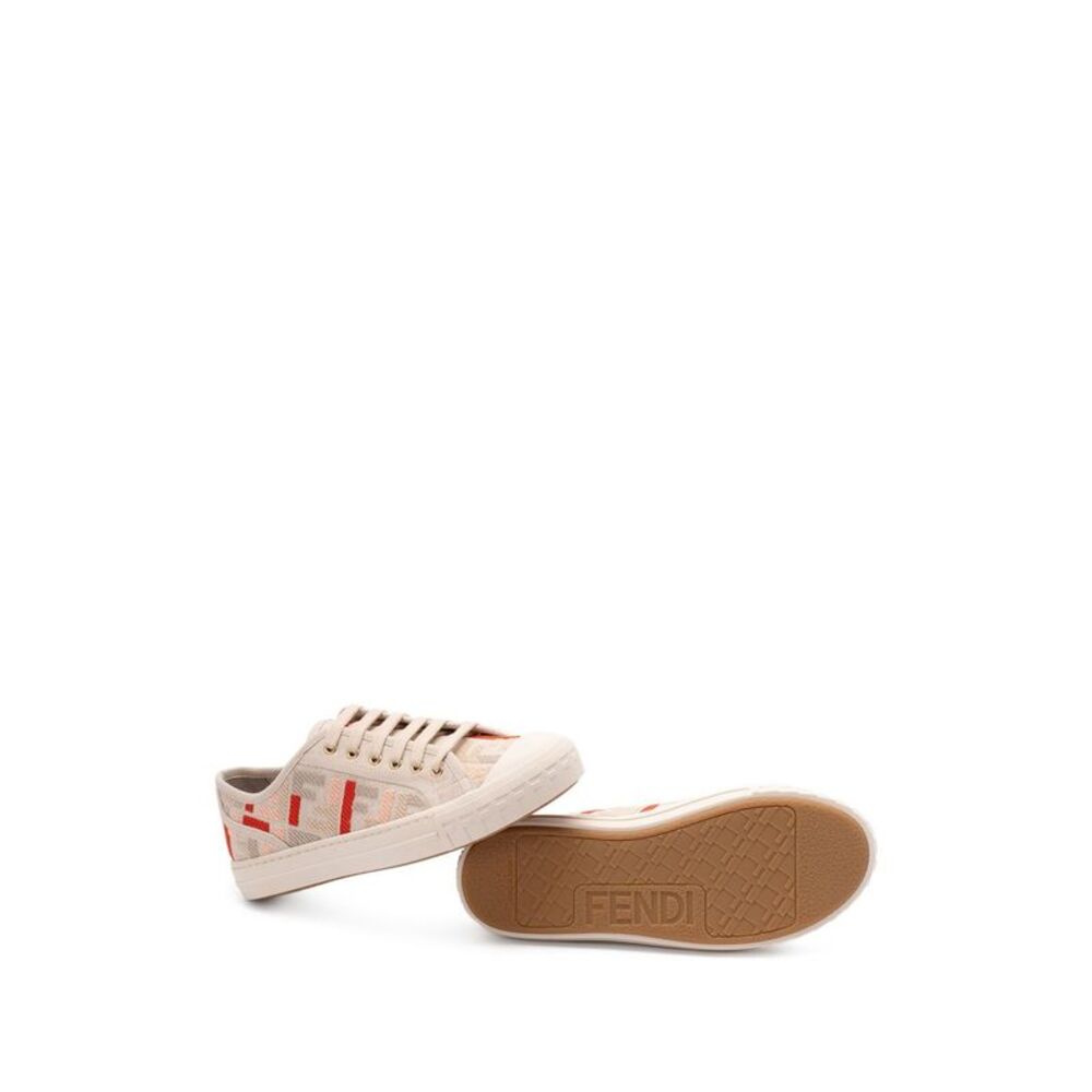 Fendi Women Domino Canvas Sneakers - Picture 5 of 5